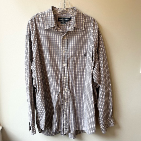 Ralph Lauren men’s Blaire plaid button down shirt - Picture 2 of 8